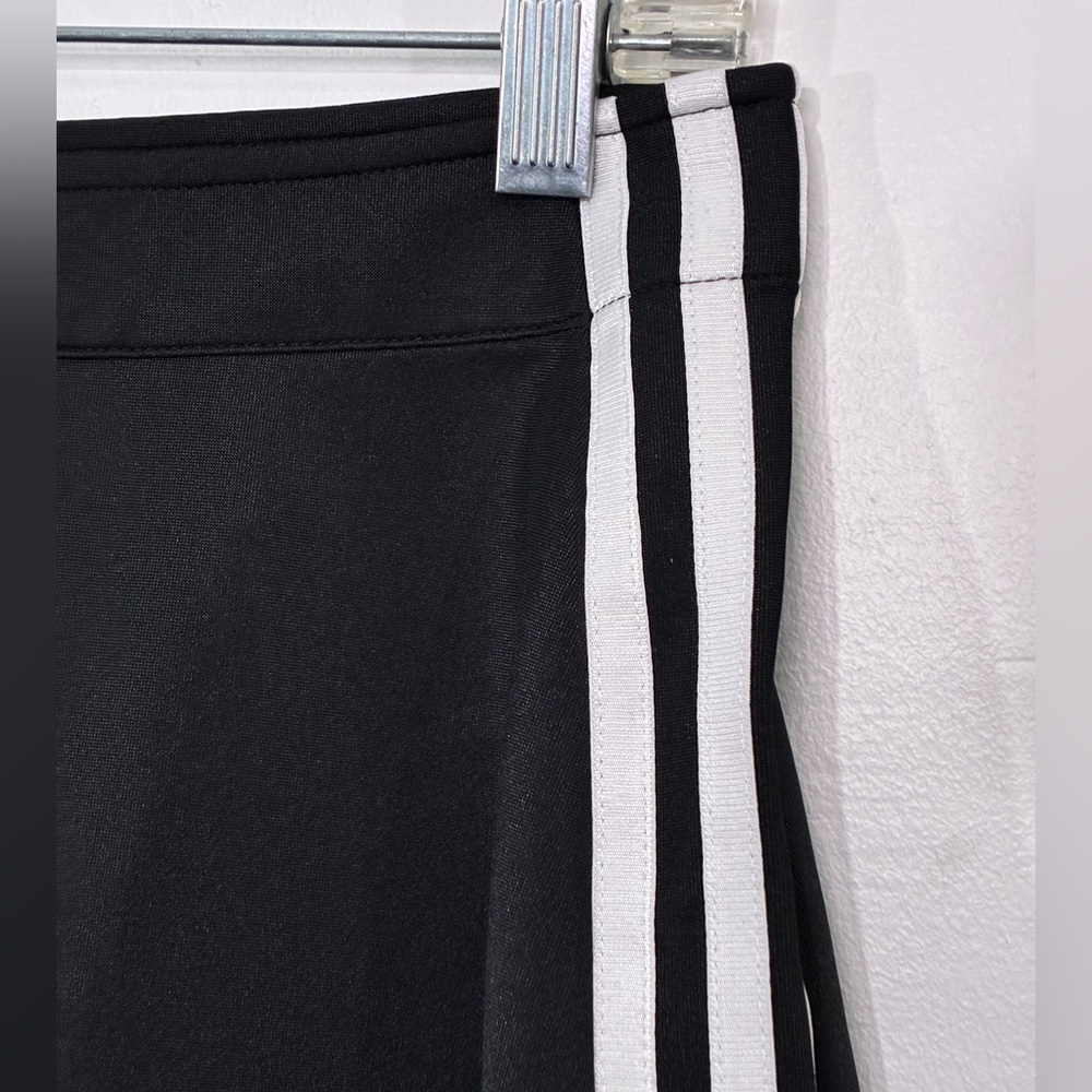 adidas Originals 3S A-Line Mini Skirt JD0281 Black White Side Stripe Y2K Sporty - Picture 11 of 12
